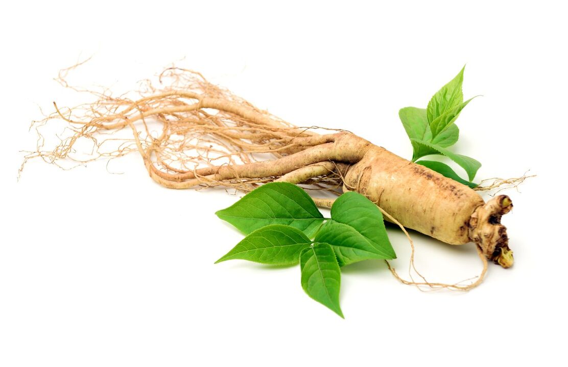 Ginseng -Wurzel in Armbandkapseln